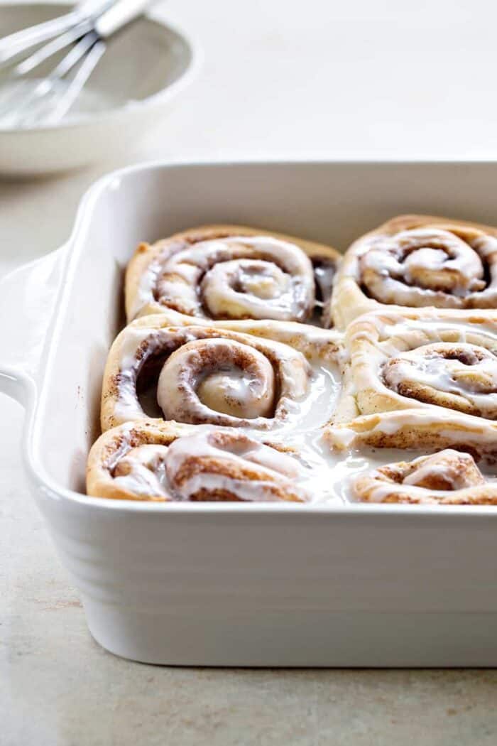 Overnight Chai Spice Sweet Rolls are the perfect breakfast for Christmas morning. Make them the night before and let them rise while you're opening gifts. Who could resist? 