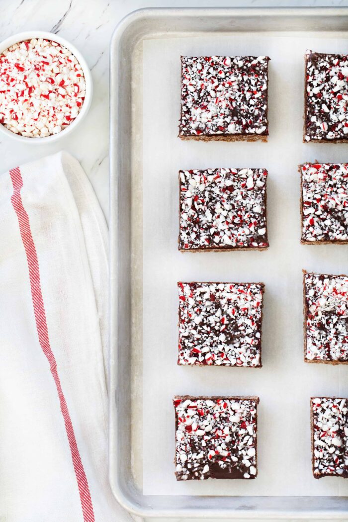 Chocolate Peppermint Scotcheroos are a fun and festive twist on a classic dessert! So perfect for the holiday season!