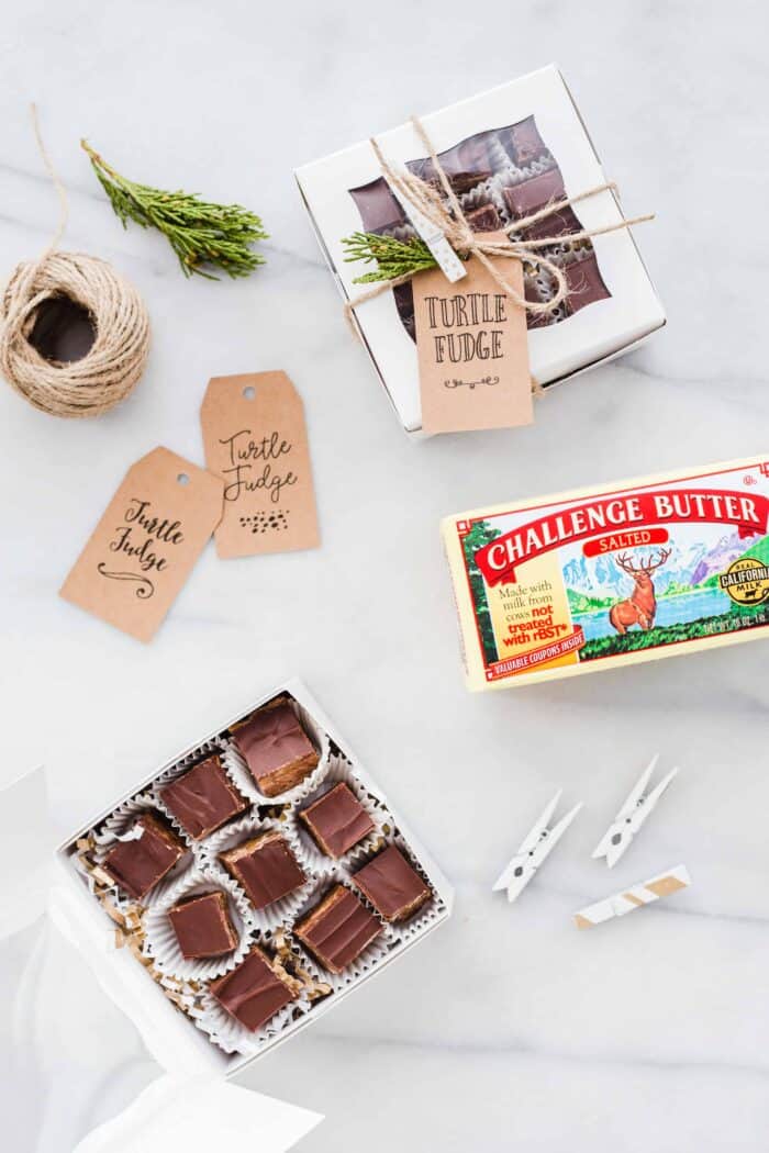 Turtle Fudge is rich, delicious and the perfect addition to any holiday dessert plate! So simple and delicious!