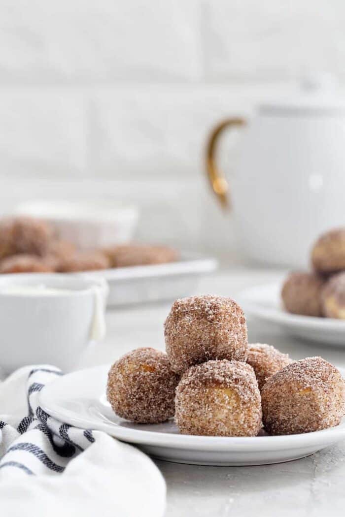 Cinnamon Sugar Soft Pretzel Bites are super simple to make and delicious to eat! The perfect snack for game day!