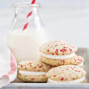 Easy Sugar Cookies come together in a snap! No chilling, rolling, or cookie cutters required!