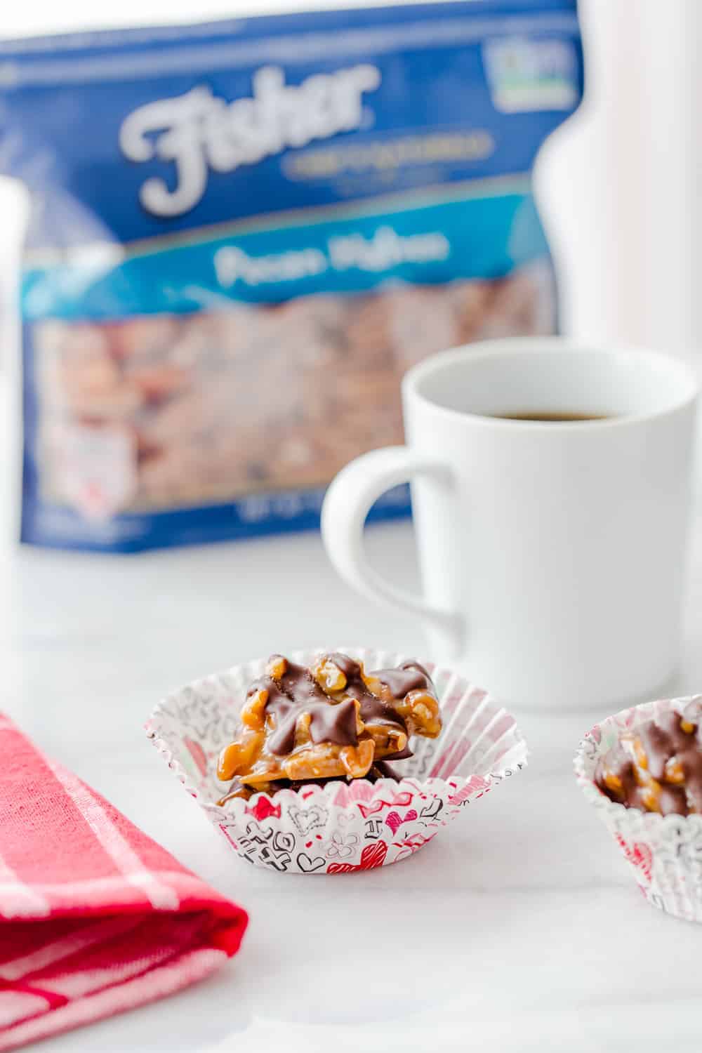 Caramel Pecan Clusters come together with just a handful of ingredients. So easy and so delicious!