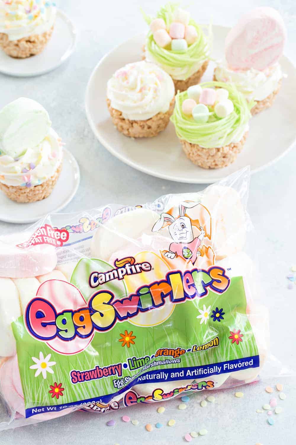 Marshmallow Treat Cupcakes are an adorable and delicious addition to any party! 