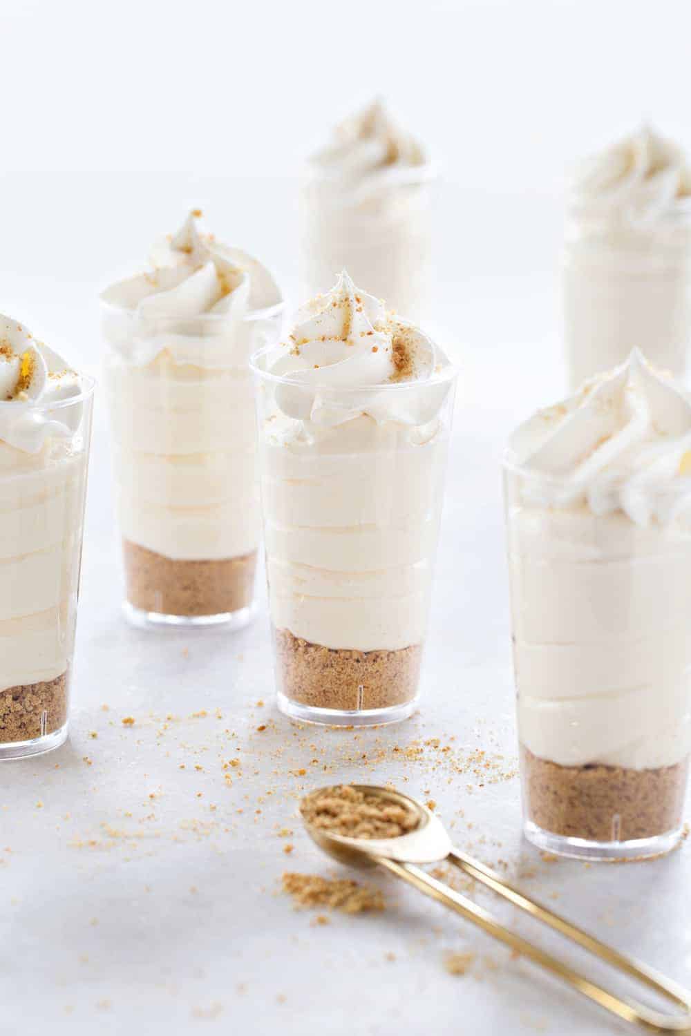 RumChata Cheesecake Pudding Shots are going to be your new favorite adult dessert shooter! So delish!