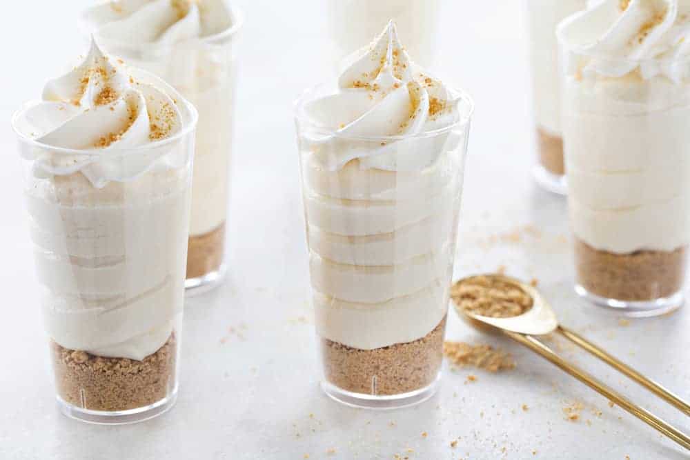 RumChata Cheesecake Pudding Shots are easy to make and even easier to eat! You're going to love these!