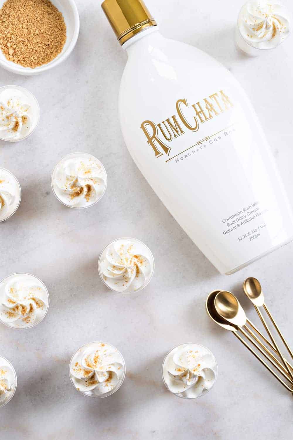 RumChata Cheesecake Pudding Shots come together with 5 simple ingredients. Simple and delicious!