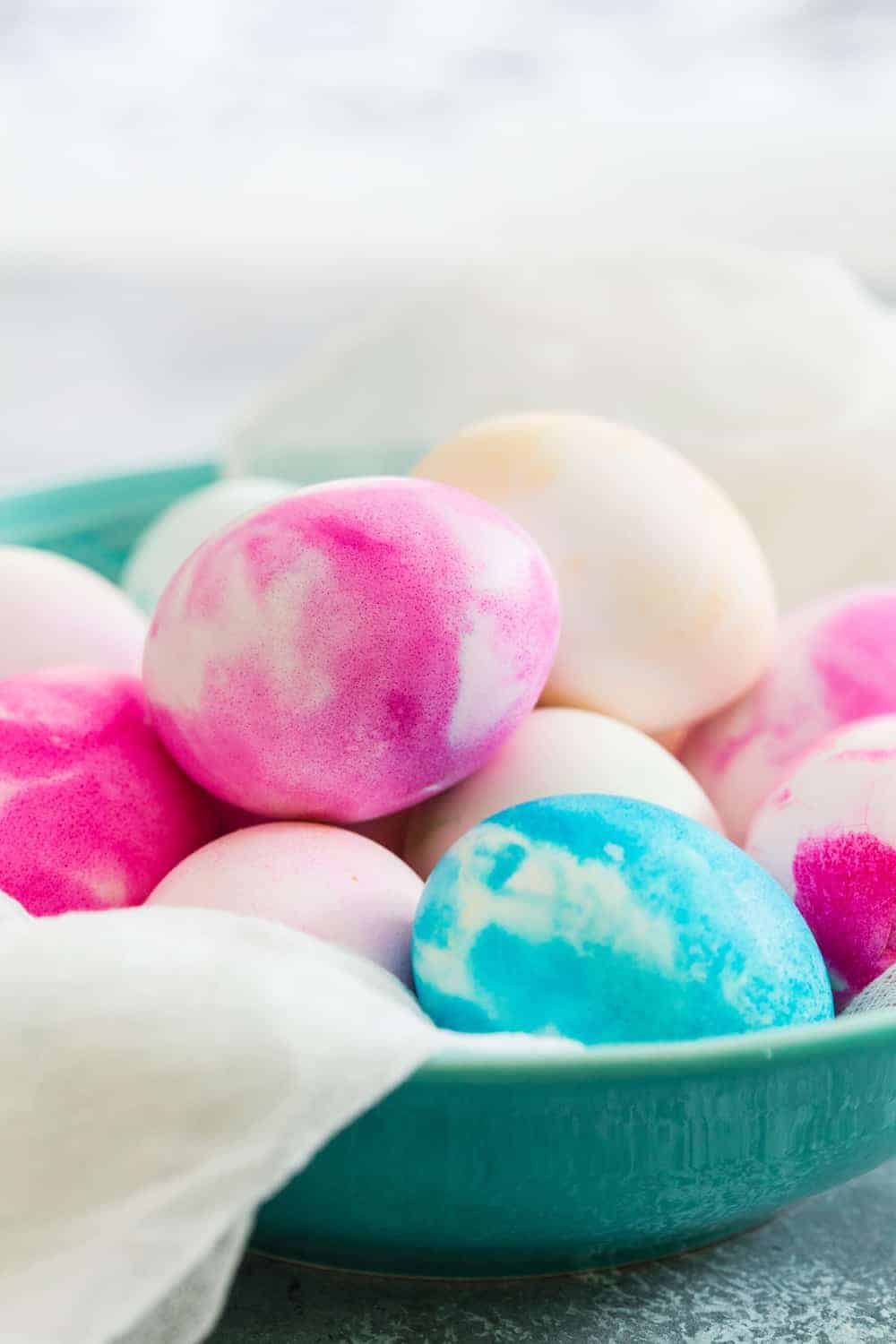 Whipped Cream Dyed Eggs are super simple and so much fun. This is a project you can get even the littlest hands involved in, and everyone will have fun. I promise!