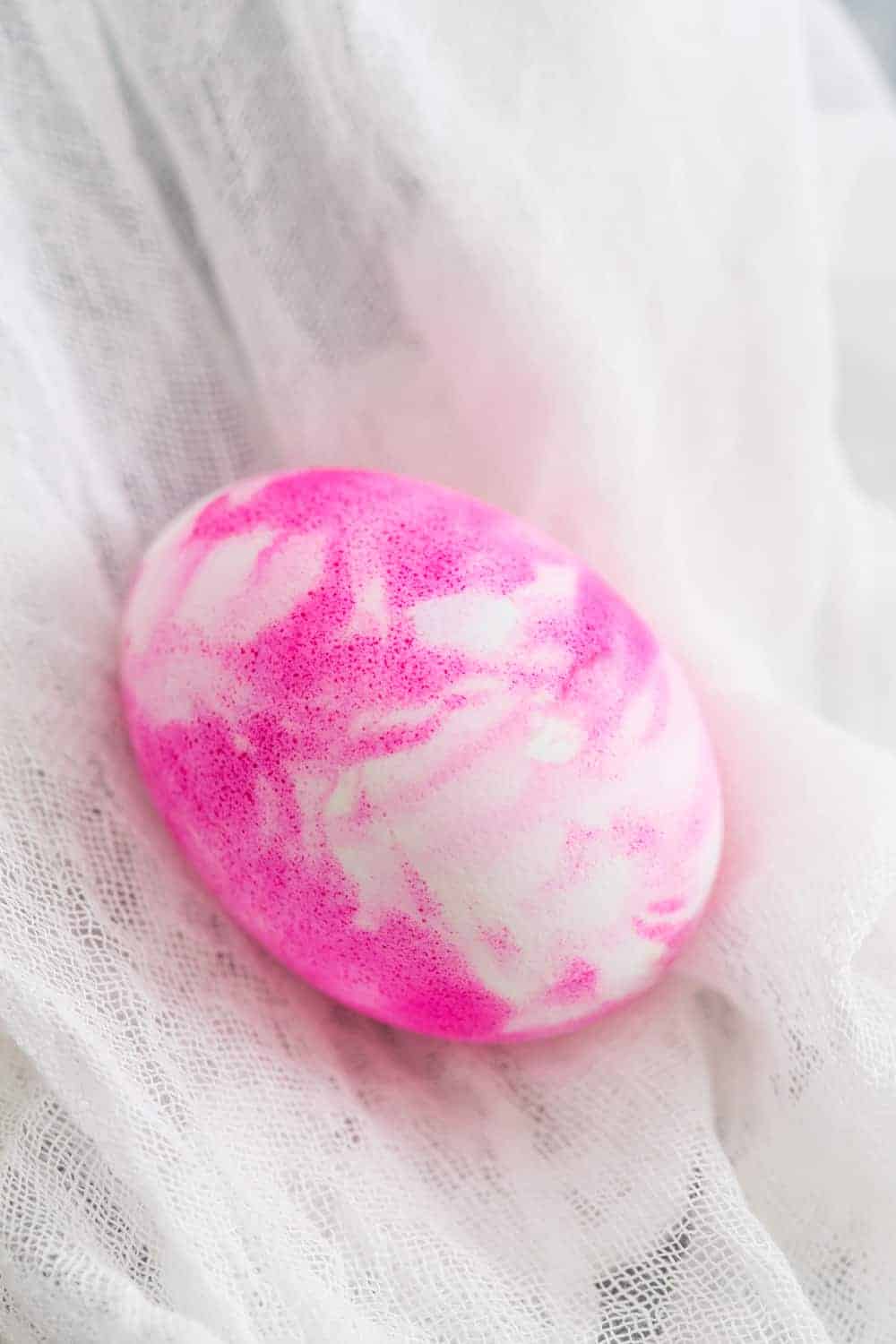 These beautiful marbleized Whipped Cream Dyed Easter Eggs couldn't be easier, or more fun! 