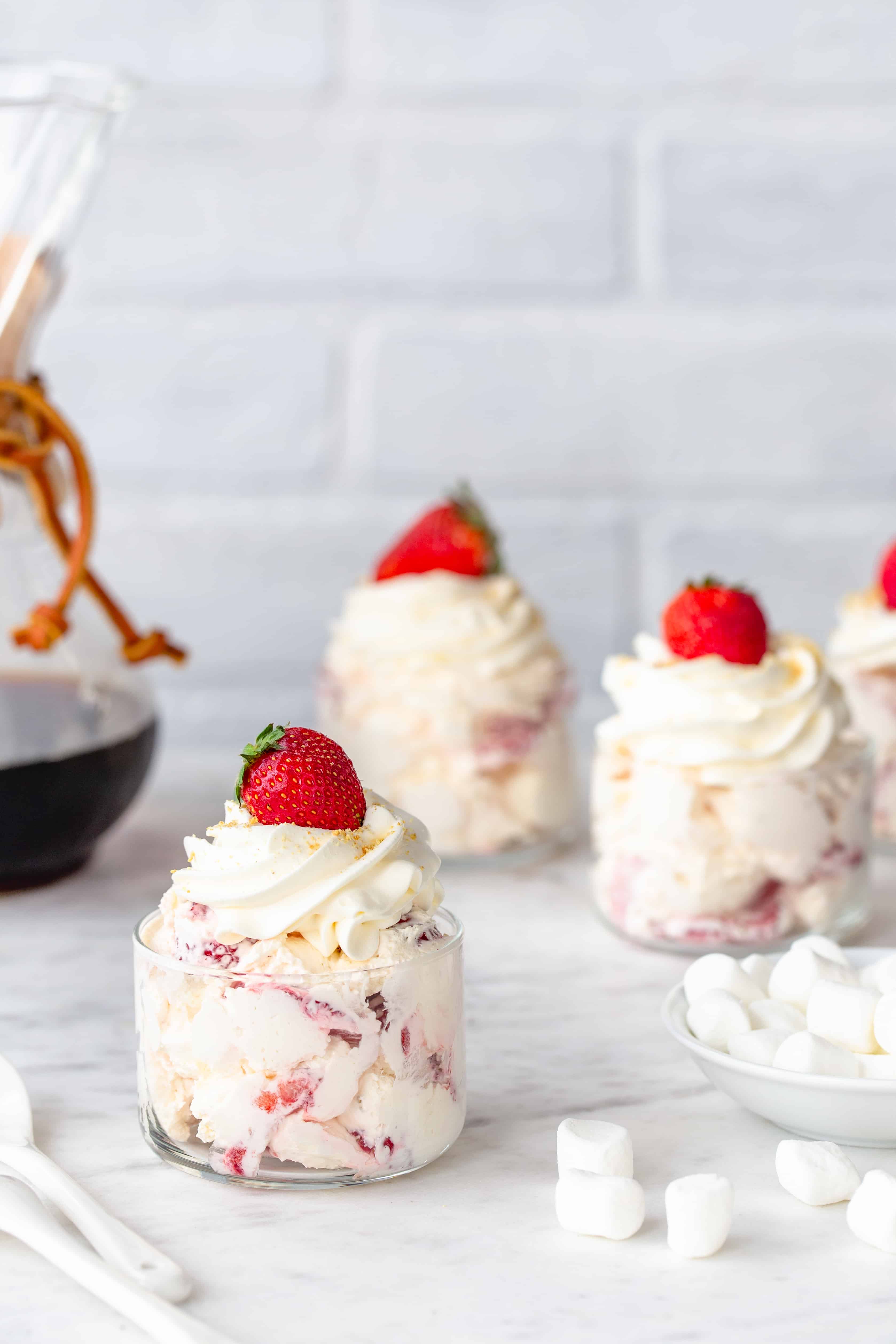 Strawberry Cheesecake Fluff will become your new favorite dessert for pot-lucks, parties, barbecues, or just a random weeknight. Simple and so delicious!