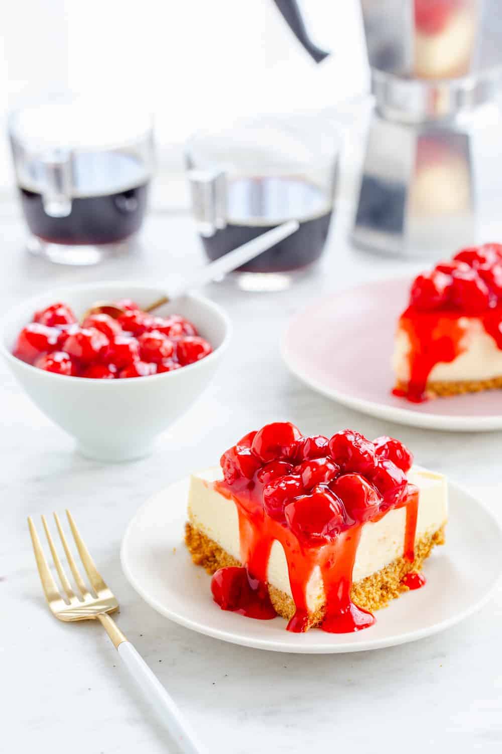 Easy Instant Pot Cheesecake (SO creamy!) - The Recipe Rebel