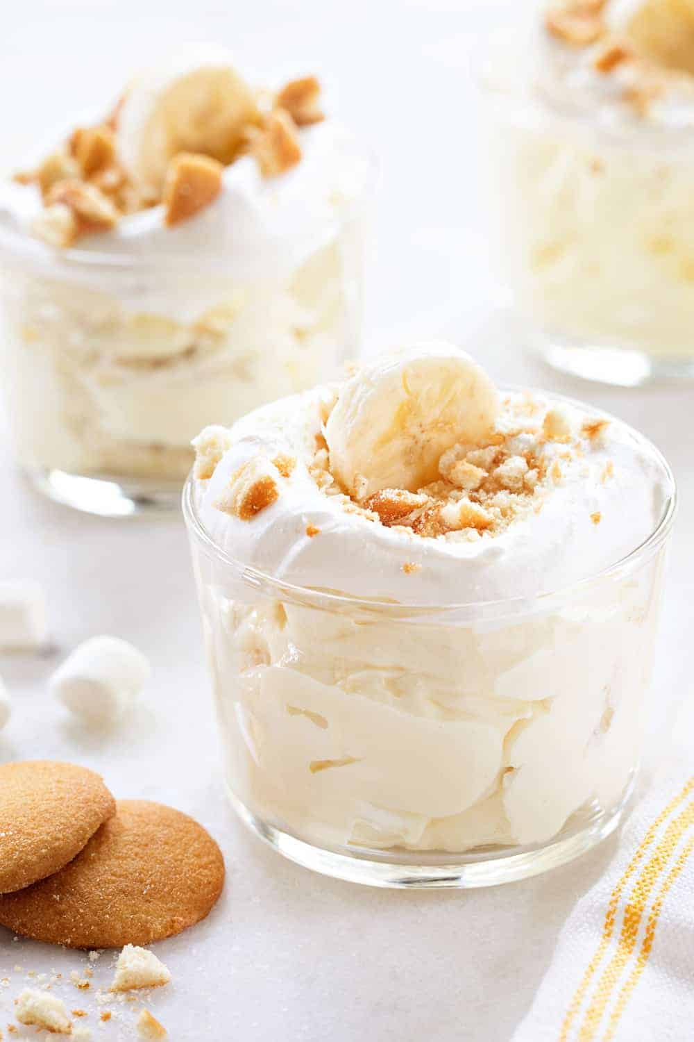 Banana Cream Pie Fluff is a new twist on a Southern classic. It's wonderful for potlucks and picnics, and way easier than pie!