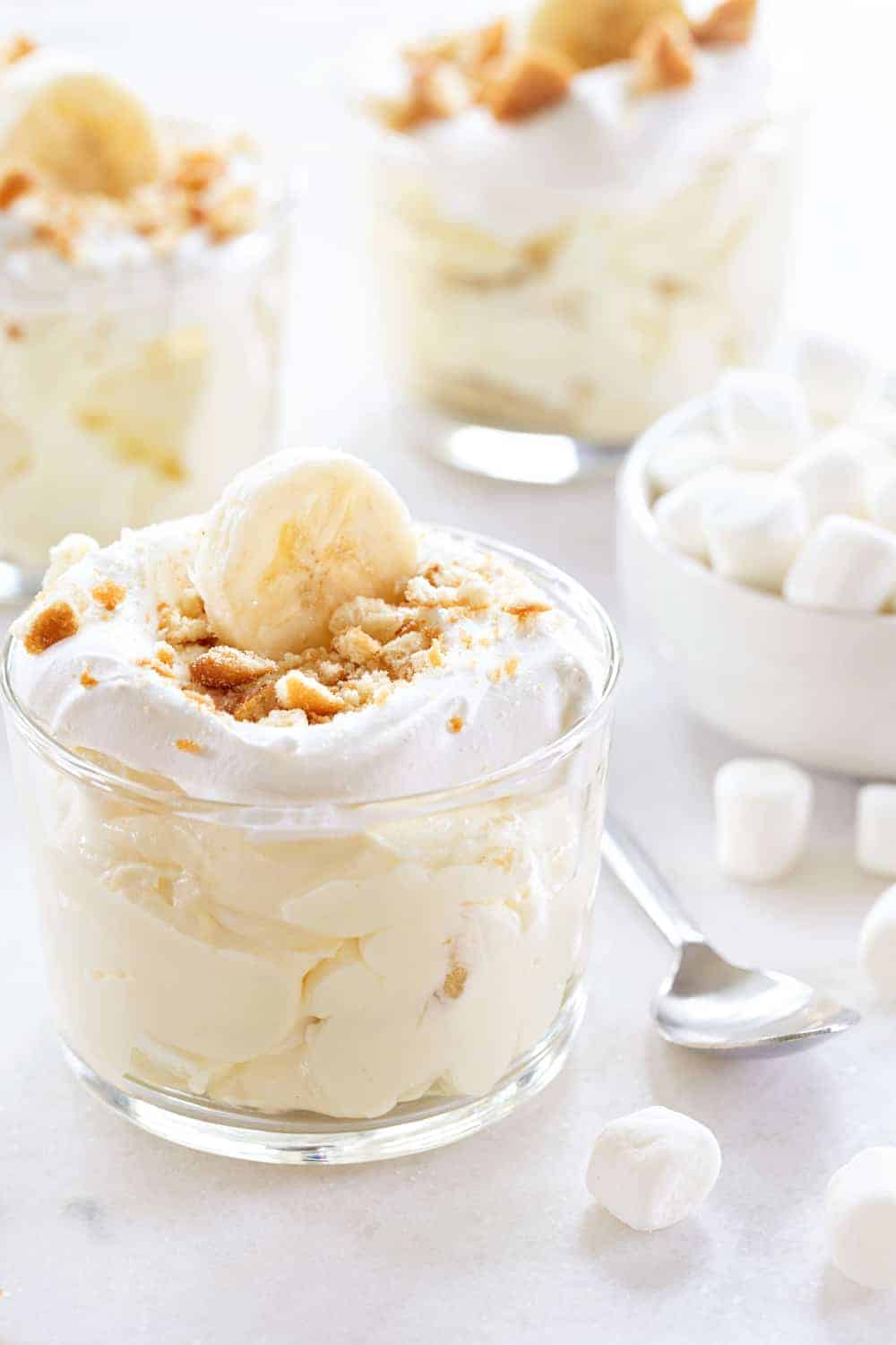 Banana Cream Pie Fluff is a new twist on a Southern classic. So easy and so delicious!