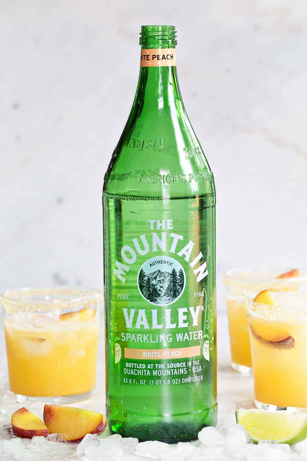 Mountain Valley White Peach Sparkling Water