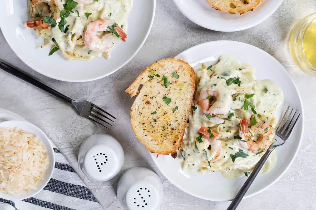 Creamy Pesto Pasta with Shrimp is the perfect dish for the shrimp lover in your life. Simple, delicious, and perfect for any night of the week.