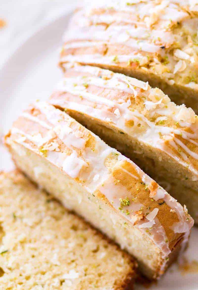 Lime Coconut Zucchini Bread