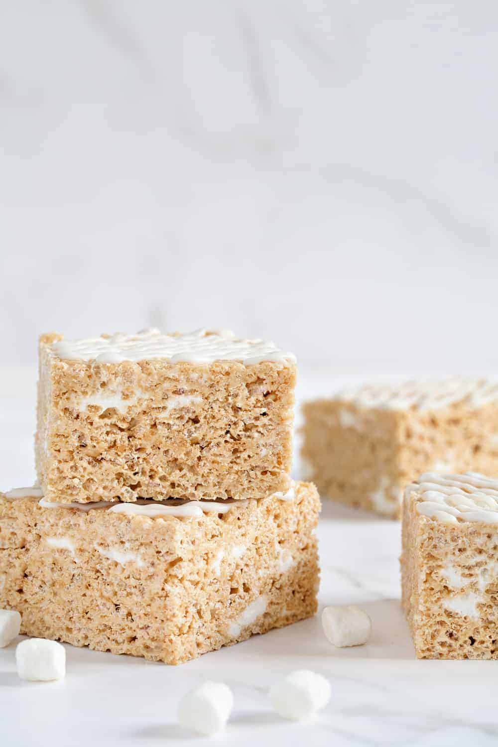 Brown Butter Rice Krispie Treats are so simply to make. They're a fun and delish twist on a classic!