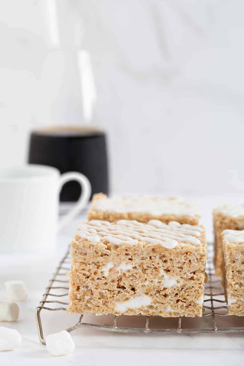 Brown Butter Rice Krispie Treats take your favorite marshmallow treats to the next level. So good!