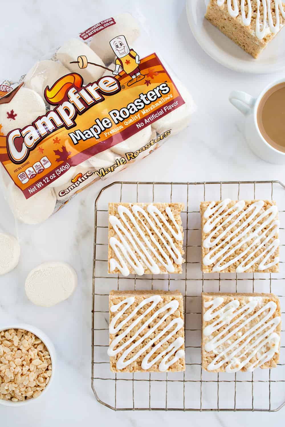 Brown Butter Rice Krispie Treats take a classic sweet to the next level with brown butter and maple. Easy and delicious!
