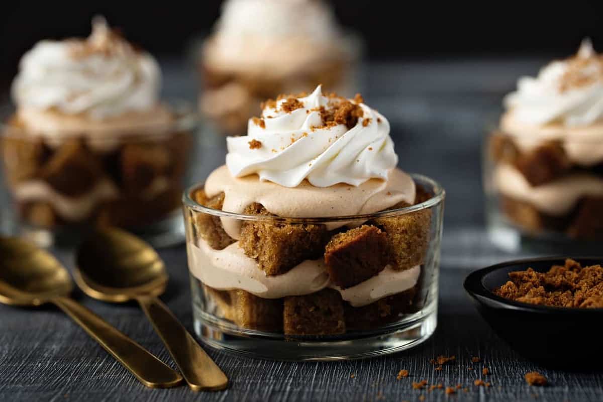 Pumpkin Trifles are simple and delicious. They're easy enough to make on a weeknight, but pretty enough for any holiday table.