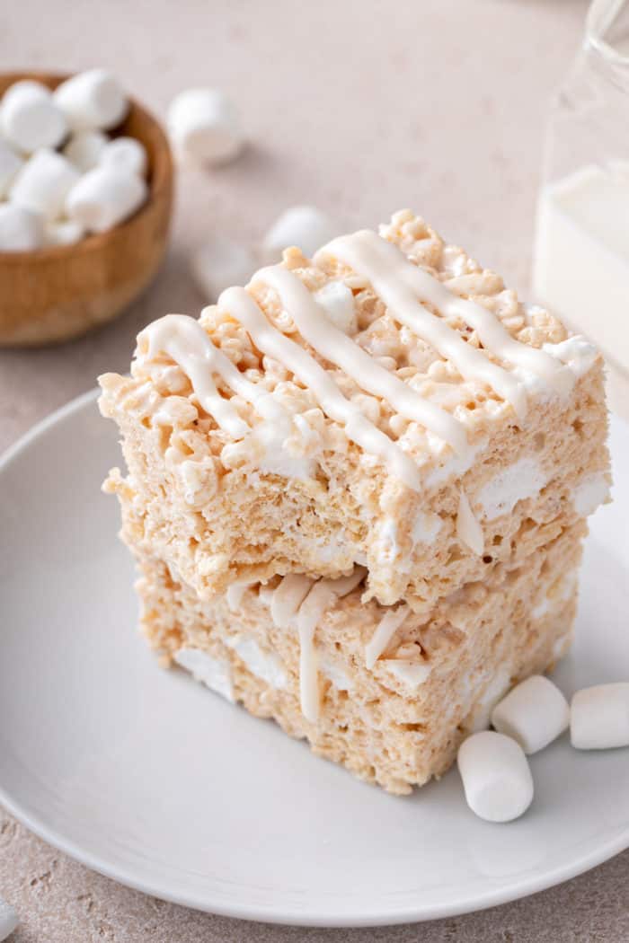 BEST Ever Brown Butter Rice Krispie Treats! (Perfected) - Key To My Lime