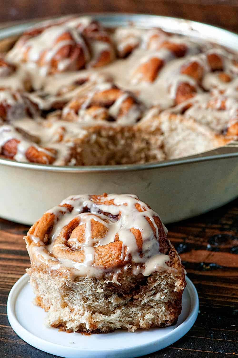 Banana Bread Maple Cinnamon Rolls