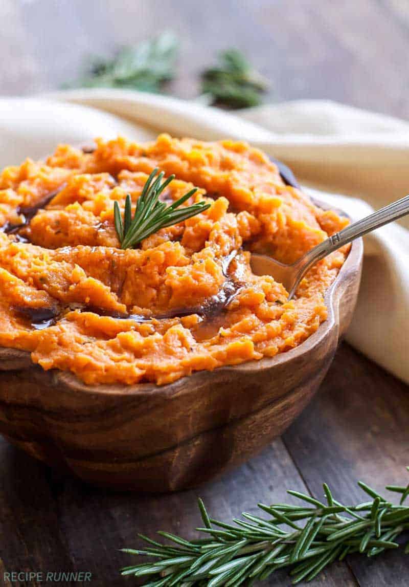 Brown Butter and Rosemary Mashed Sweet Potatoes