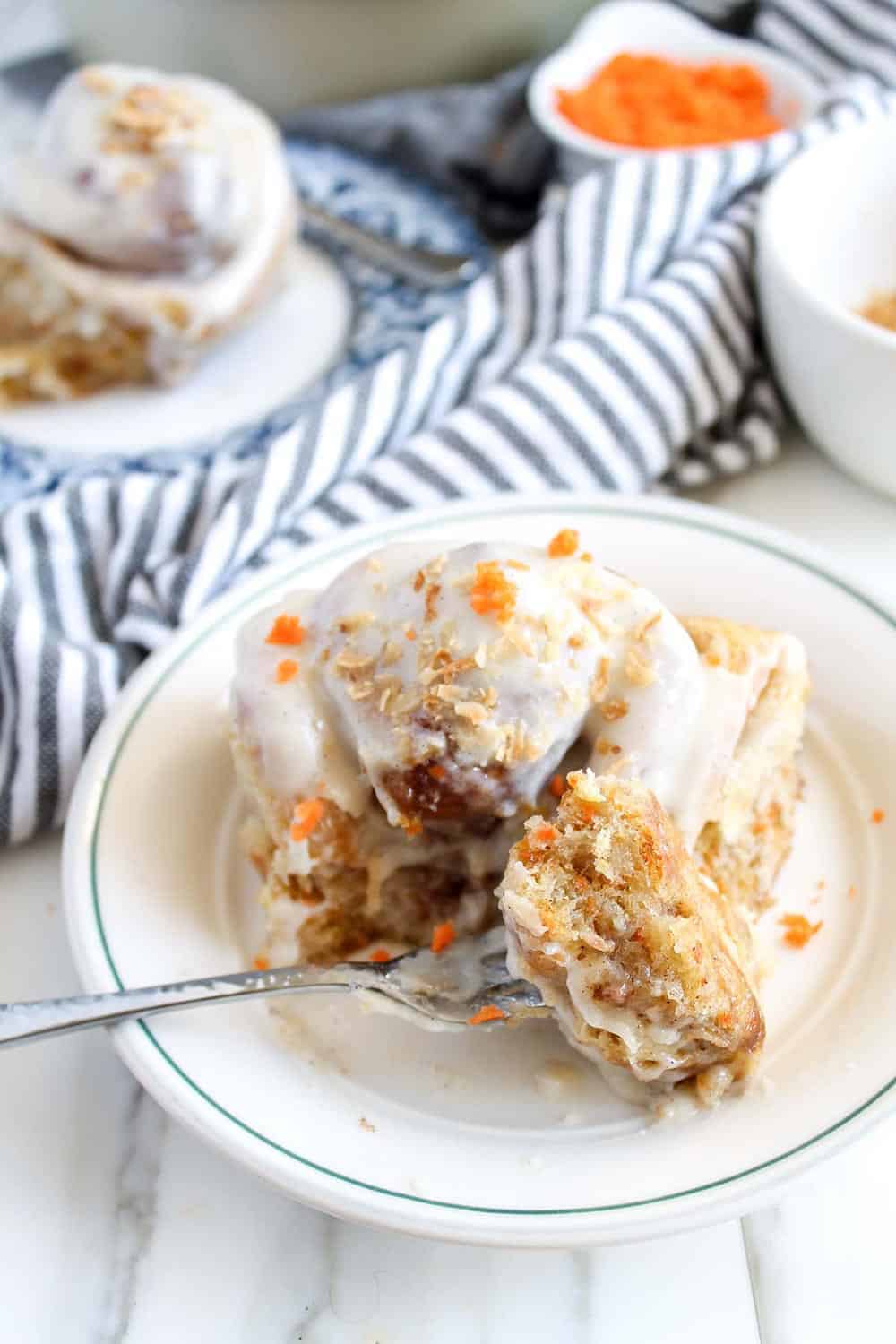 Carrot Cake Cinnamon Rolls