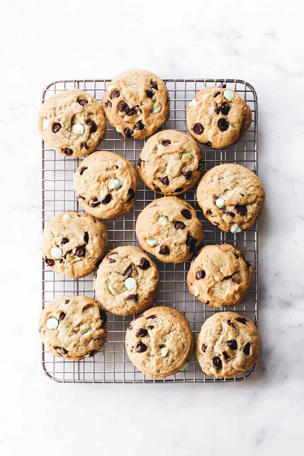 Chewy Mint Chocolate Cookies are super soft, chewy and perfect for the mint lover in your life.