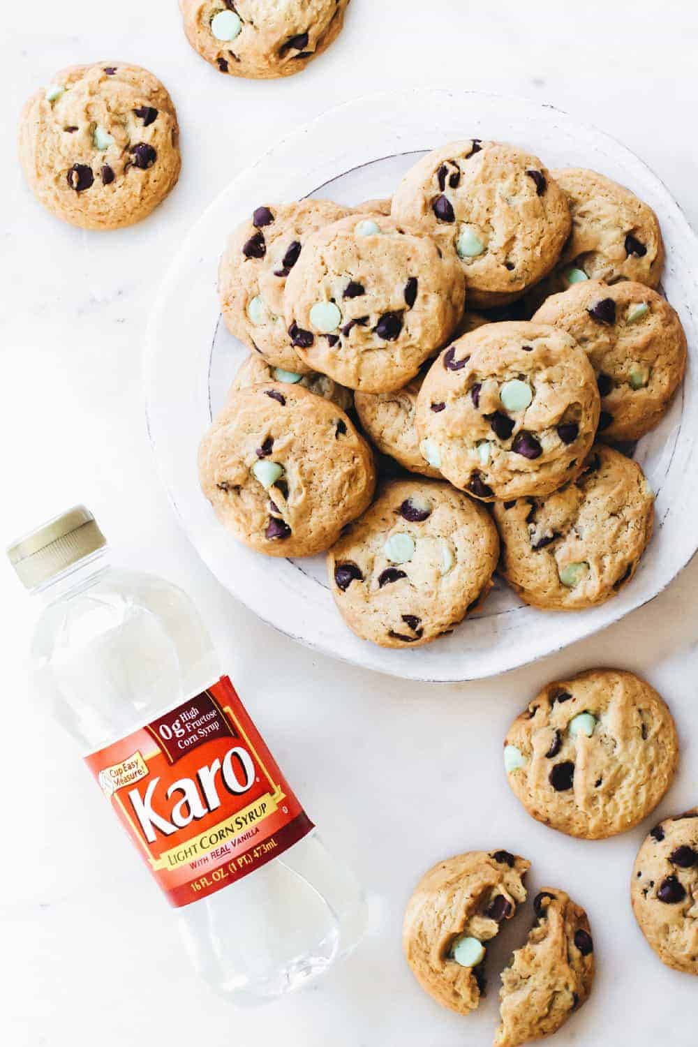 Chewy Mint Chocolate Chip Cookies are the perfect cookie for the holiday season.