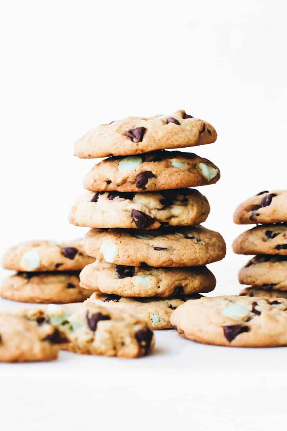 Chewy Mint Chocolate Chip Cookies My Baking Addiction