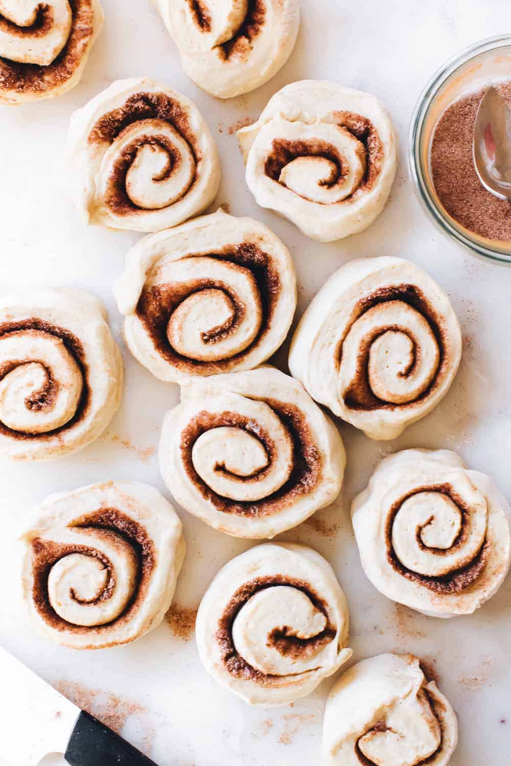 This Go-To-Dough makes the perfect cinnamon rolls. Easy and so delicious.