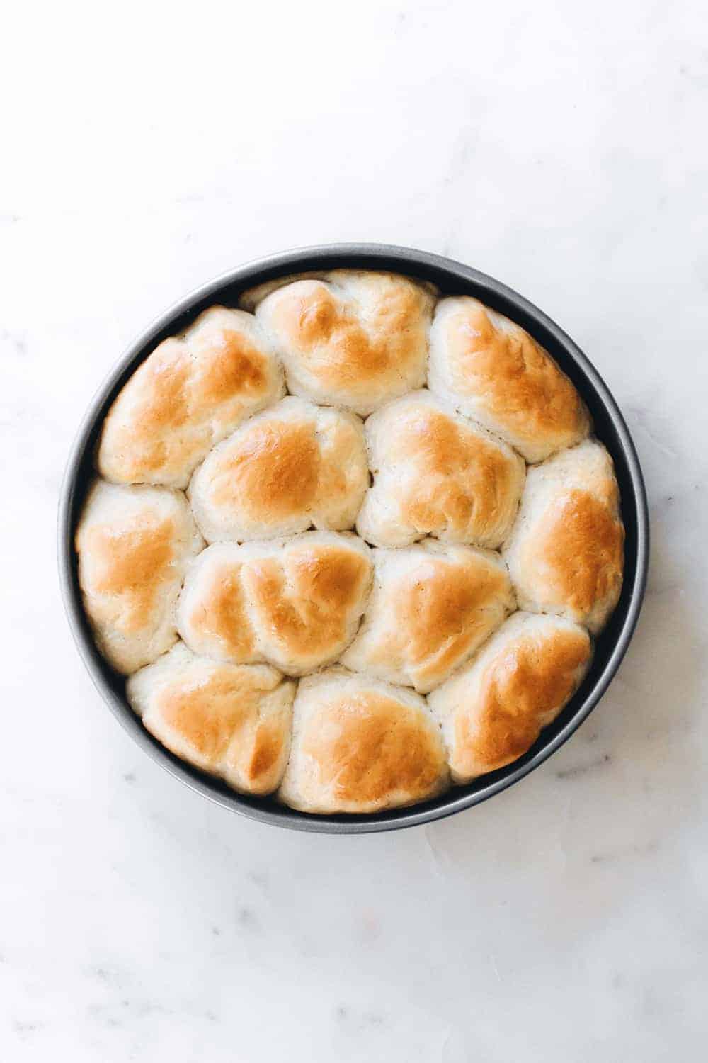 This simple yeast dough is going to become your Go-To Dough for cinnamon rolls and dinner rolls. Or cut the dough in half and make both.