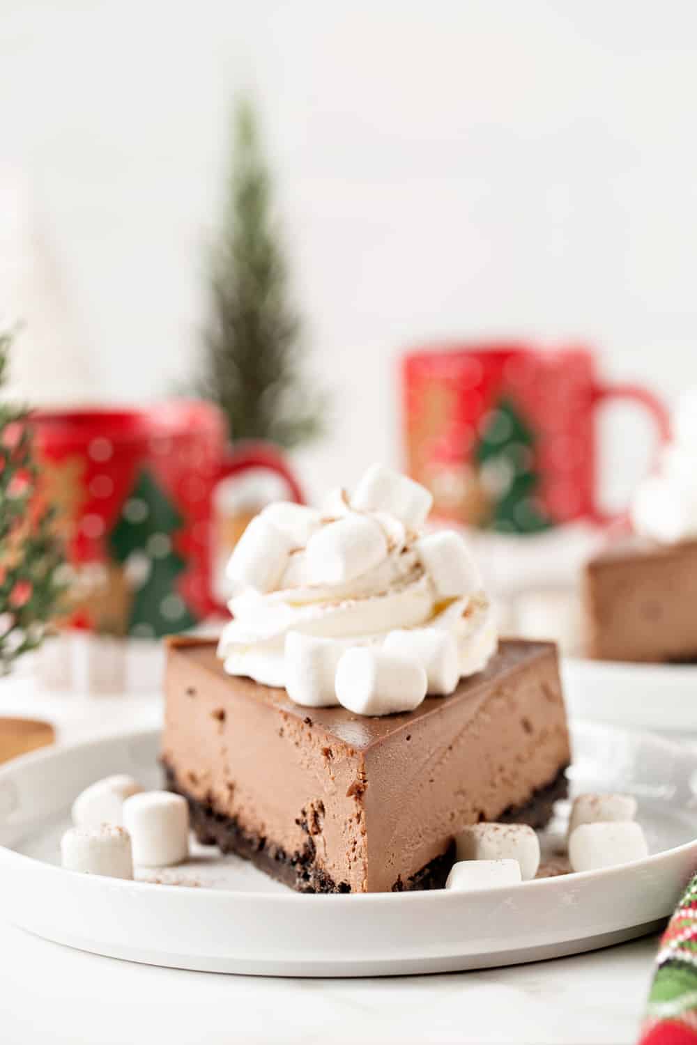 Hot Cocoa Cheesecake is the perfect recipe to wow your holiday crowd. It's rich, creamy and totally delicious!