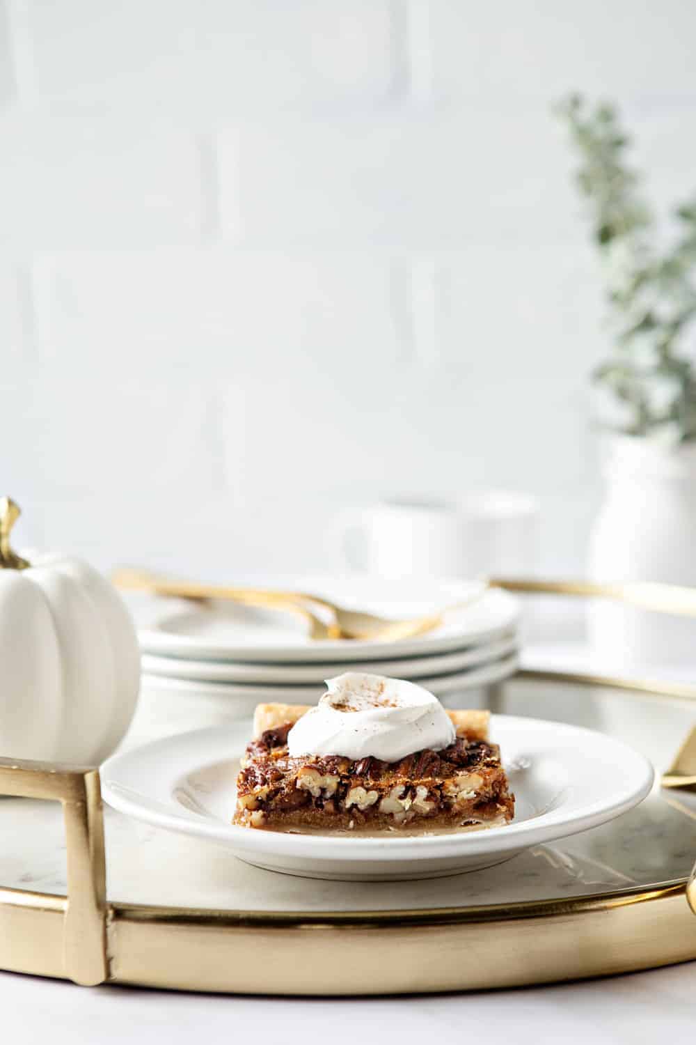 Pecan Slab Pie is simple to make and delicious to eat. Perfect for holiday entertaining. 