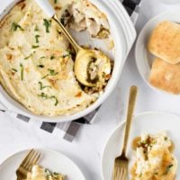 Thanksgiving Dinner Casserole is a quick and easy way to enjoy the flavors of Thanksgiving dinner any time of year! Simple and delicious!