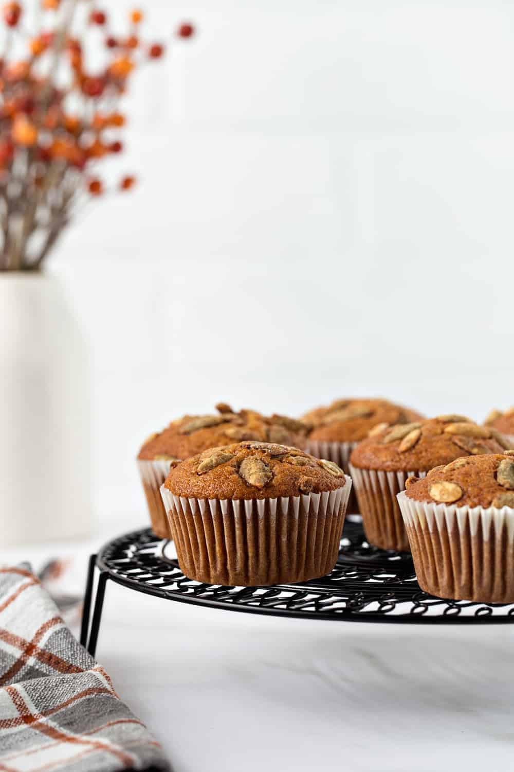 Pumpkin Muffins are perfect for fall. Enjoy them with a cup of coffee, or tea for a delicious breakfast.