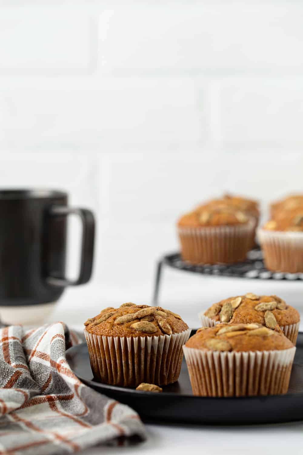Pumpkin Muffins are loaded with fall flavor and couldn't be easier. The perfect breakfast.