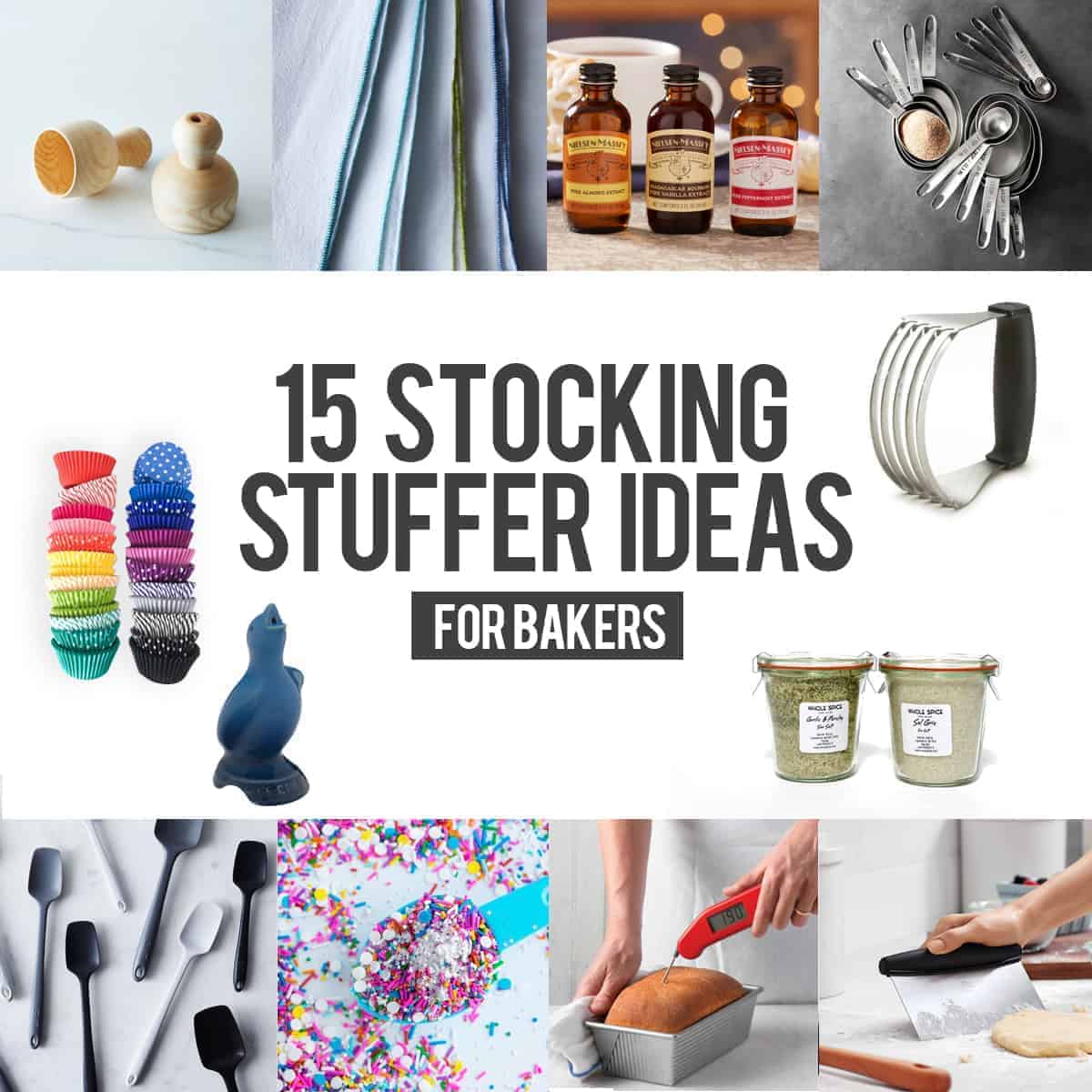 Need some help knowing what to get the baker in your life? Check out these 15 stocking stuffer ideas, perfect for anyone who loves baking!