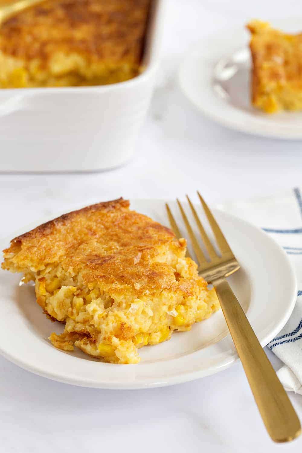 This delicious and easy corn casserole will make you the star of any holiday meal. No one will know it only took 10 minutes to prepare!