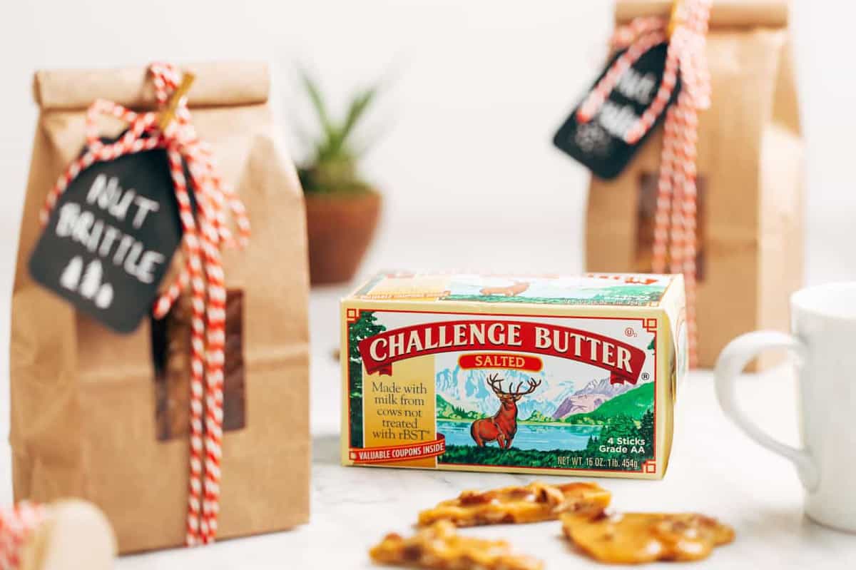 Nut Brittle makes the perfect holiday hostess gift