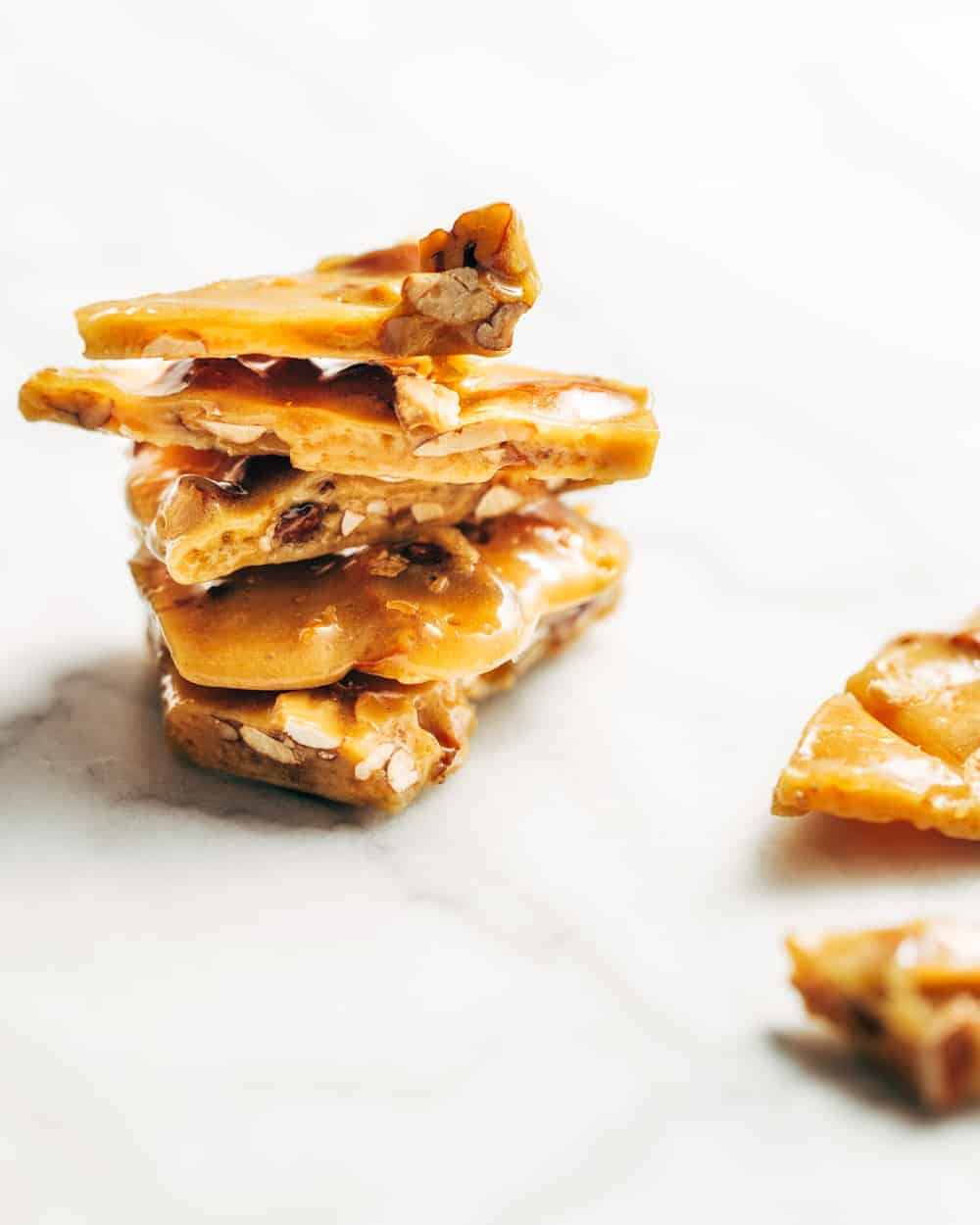 Nut Brittle is rich and buttery - a great holiday hostess gift!