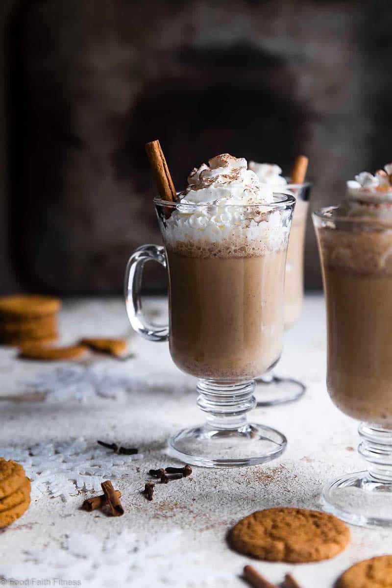 Gingersnap Cookie Steamer Drink