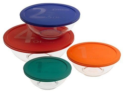 Pyrex 8-Piece Mixing Bowl Set