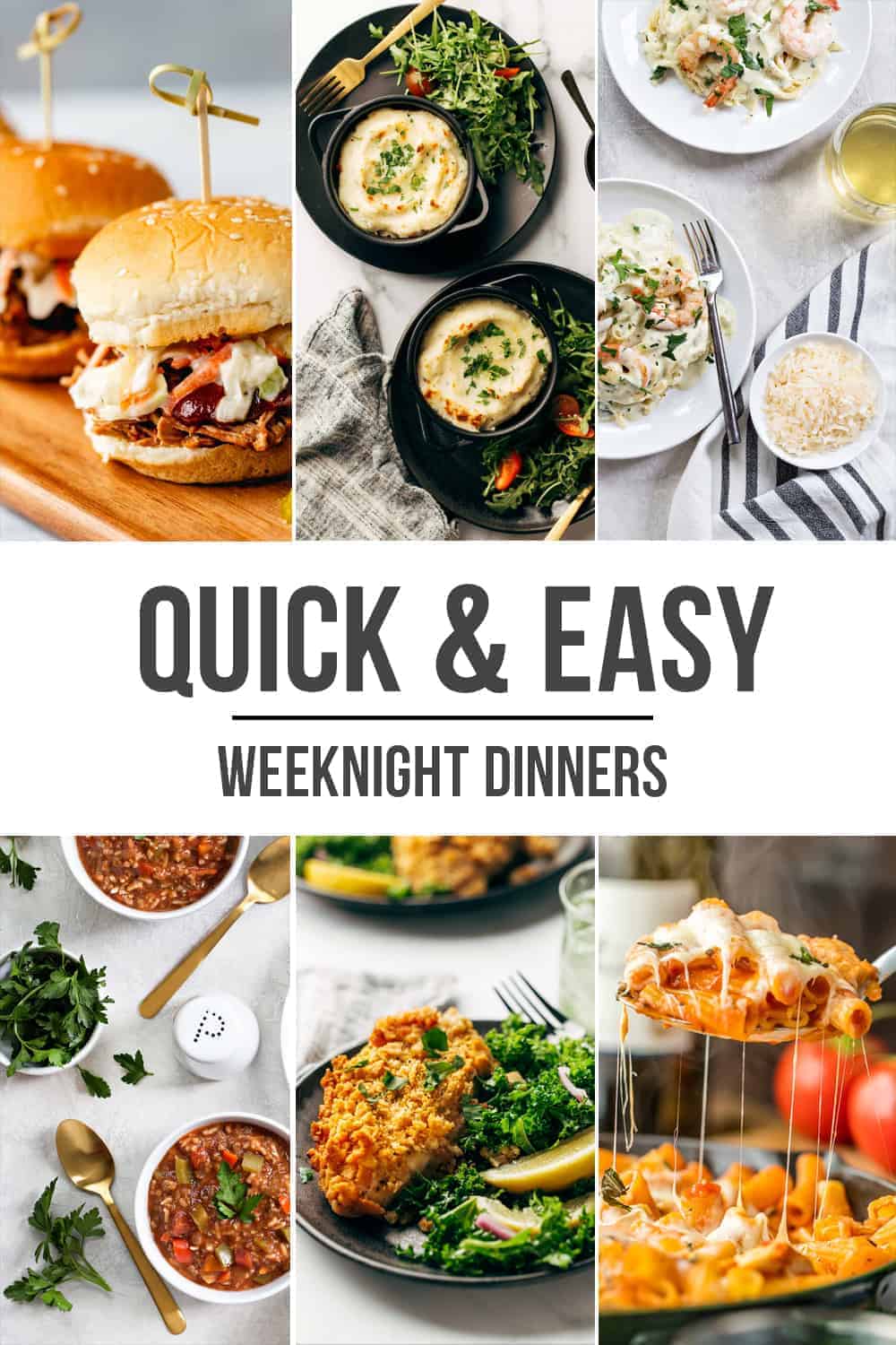 Change up your dinner routine with these 10 quick and easy weeknight dinners!