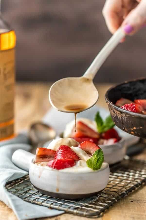 Strawberries Foster is a fun twist on the classic bananas foster