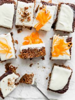 This copycat version of J. Alexander’s Carrot Cake is every bit as perfect as the original: full of carrots, pineapple and coconut, and soaked with a buttermilk syrup for a melt-in-your-mouth slice of cake.