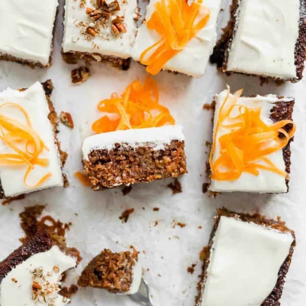 This copycat version of J. Alexander’s Carrot Cake is every bit as perfect as the original: full of carrots, pineapple and coconut, and soaked with a buttermilk syrup for a melt-in-your-mouth slice of cake.