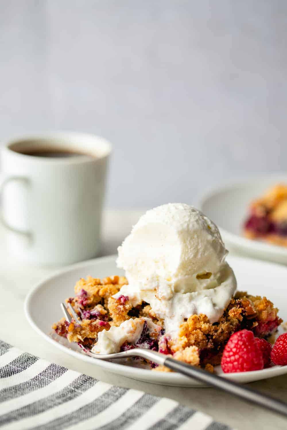 Berry Crumble Bars are best shared with friends - and with a scoop of ice cream!