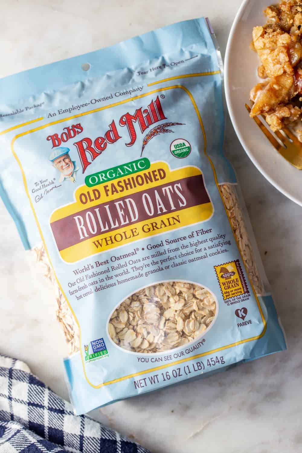 Bag of Bob's Red Mill rolled oats