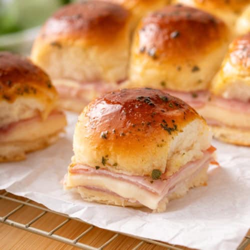 Easy Hot Ham And Cheese Sliders My Baking Addiction